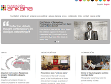 Tablet Screenshot of fundacionankaria.org